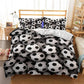 3D Bettwäsche Set Fußball Druck Bettbezug Set lebensechte Bettwäsche mit Kissenbezug Bett Set Heimtextilien #2-5