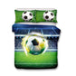 3D Bettwäsche Set Fußball Druck Bettbezug Set lebensechte Bettwäsche mit Kissenbezug Bett Set Heimtextilien #2-5