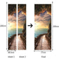 3D Tapete Schönes Küstenlandschaft Foto Wand Tür Wandbild Wohnzimmer Schlafzimmer Kreatives DIY Tür Aufkleber PVC Vinyl Tapete