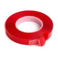 3mm/5MM/10MM*25M Strong Acrylic Adhesive PET Red Film Clear Double-Sided Tape No Residue For Phone Tablet LCD Screen Glass