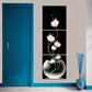 3 Stück Pinke Blumen Quadrat Leinwand Drucke Malerei, Wandkunst Bild für Wohnzimmer Eingang Heimdekoration, Keine Rahmen