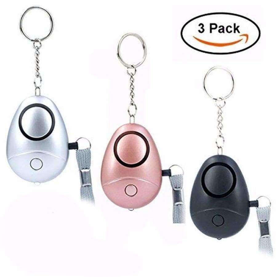 3 pieces 120 dB anti-loss alarm wolf self-defense security personal panic rape attack alarm safety protection for girls children seniors