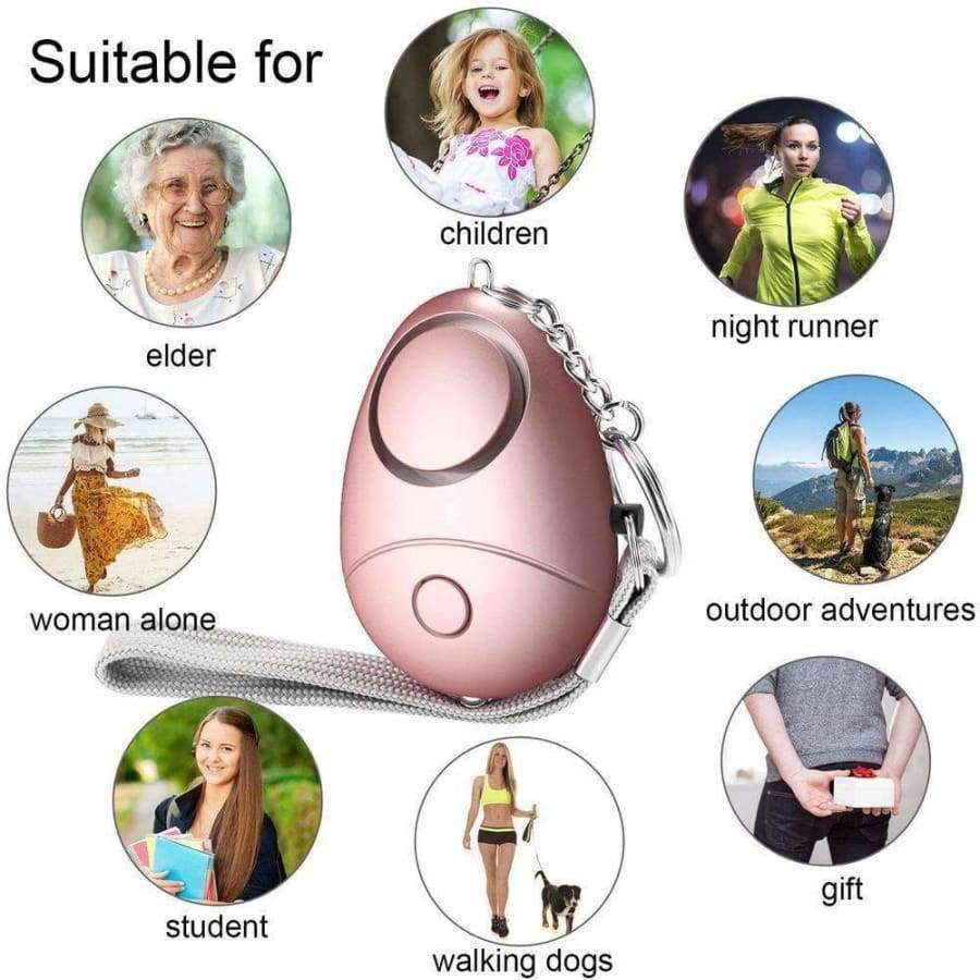 3 pieces 120 dB anti-loss alarm wolf self-defense security personal panic rape attack alarm safety protection for girls children seniors