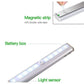 3 Stück Metall 10 LED Lampenstreifen Zum Aufkleben Überall Tragbare Kabellose Schrank Sensor Nachtlichtleiste Mit Magnetstreifen led Licht