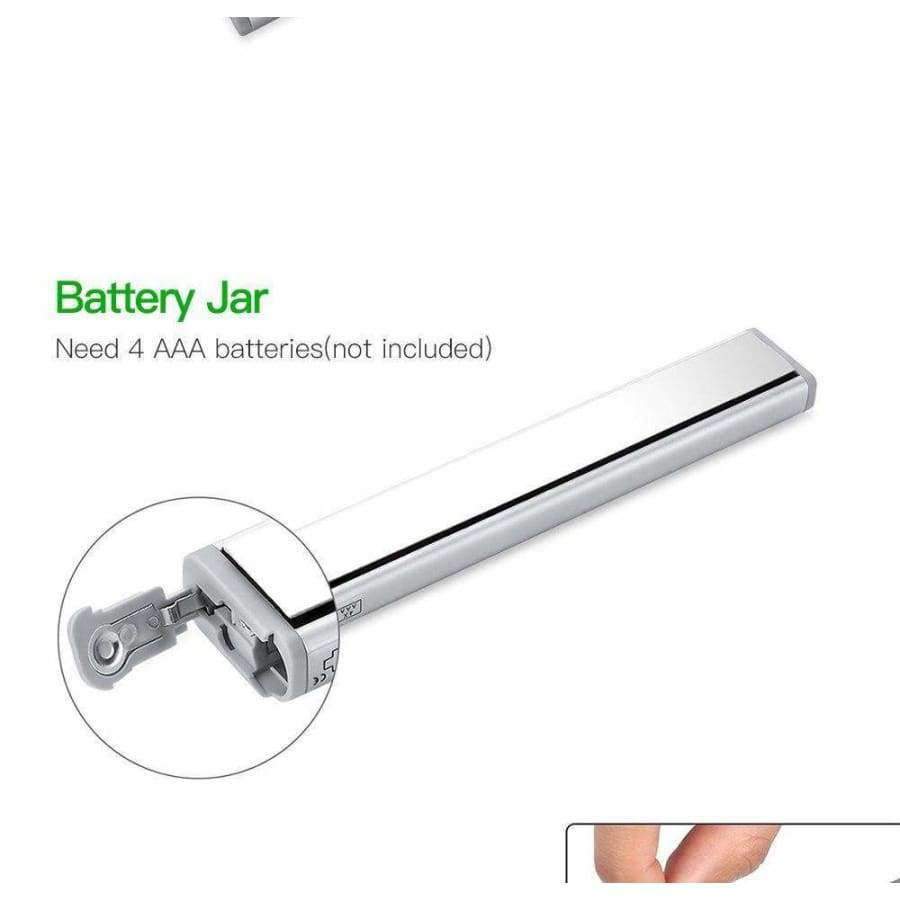 3 Stück Metall 10 LED Lampenstreifen Zum Aufkleben Überall Tragbare Kabellose Schrank Sensor Nachtlichtleiste Mit Magnetstreifen led Licht