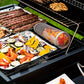 3 Stück/Set, BBQ Rollgrillkorb, Edelstahl Grillkäfig, Rundes Edelstahl BBQ Grillnetz für Gemüse, Fisch, BBQ Gemüsescheibenkorb für Picknick im Freien Camping, Grillzubehör, BBQ Zubehör
