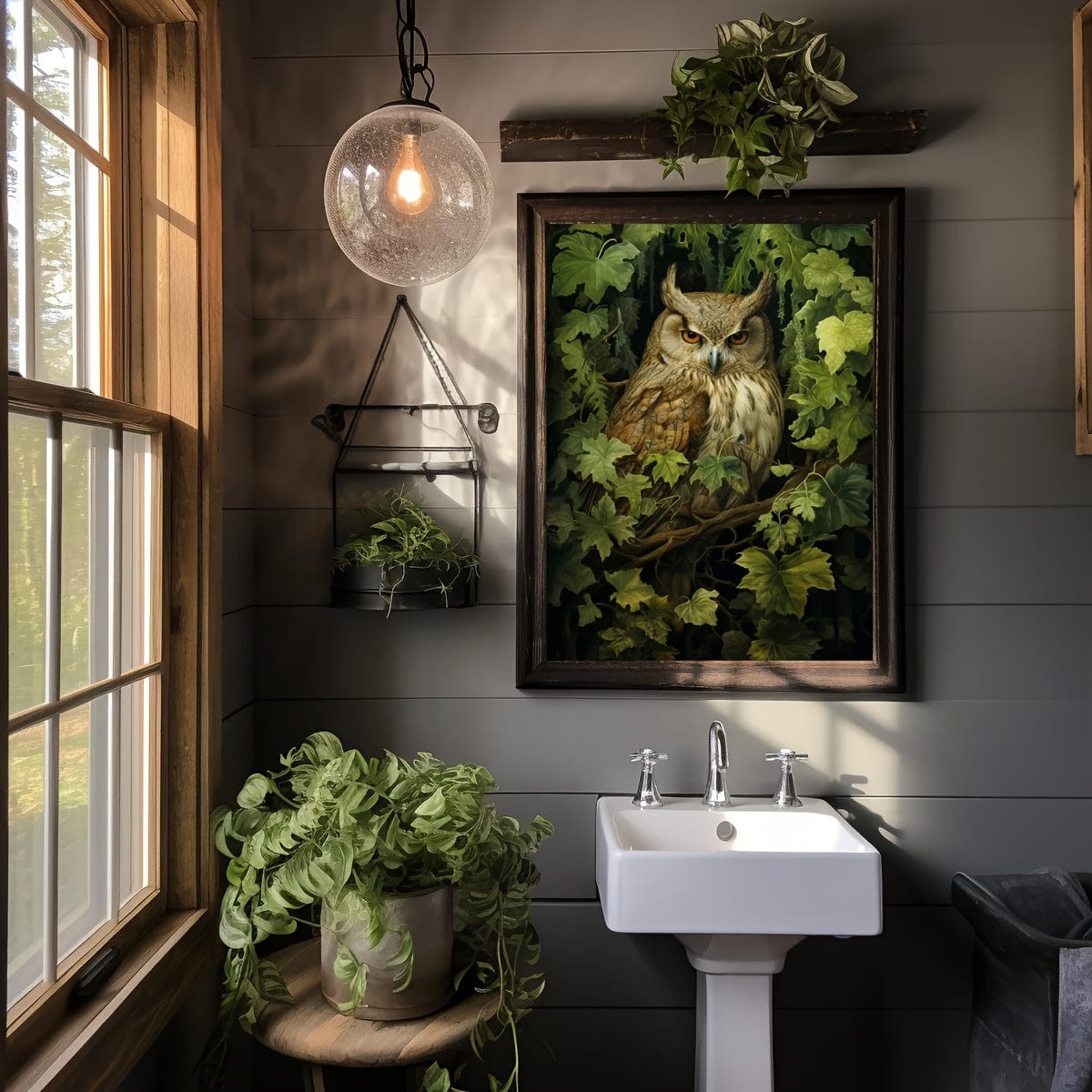 3pcs/set Unframed Canvas Poster, Retro Kunst, Magischer Wald Tier Wandkunst, Waldhexe Wandkunst, Waldtier Poster, Ideales Geschenk Für Schlafzimmer Wohnzimmer Flur, Wandkunst, Wanddekoration, Winterdekoration, Zimmerdekoration