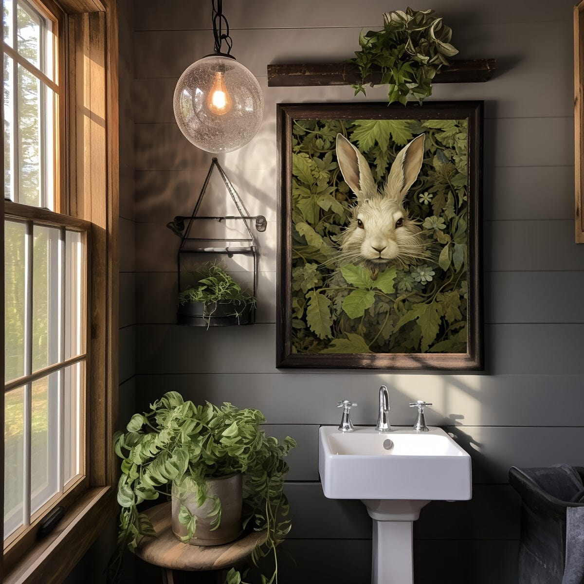3pcs/set Unframed Canvas Poster, Retro Kunst, Magischer Wald Tier Wandkunst, Waldhexe Wandkunst, Waldtier Poster, Ideales Geschenk Für Schlafzimmer Wohnzimmer Flur, Wandkunst, Wanddekoration, Winterdekoration, Zimmerdekoration