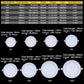 TSLEEN Runde Einbau-Deckenleuchte LED Panel Downlights Wohn-/Gewerbeleuchte 4W 9W 12W 24W Kalt/Warm Weiße LED Downlight