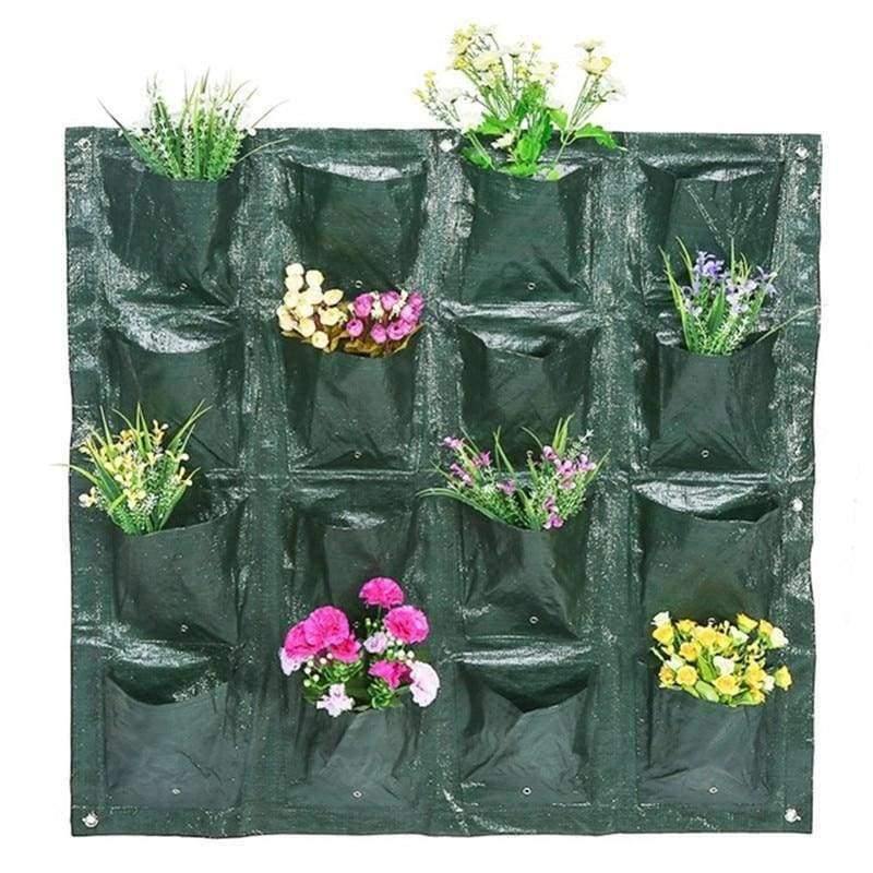 4 Arten von wandhängenden Pflanzen Blumen Tasche Pflanzer wiederverwendbare Wachstums Tasche Garten innen außen Wandbegrünungs Werkzeuge Dekoration Supplies
