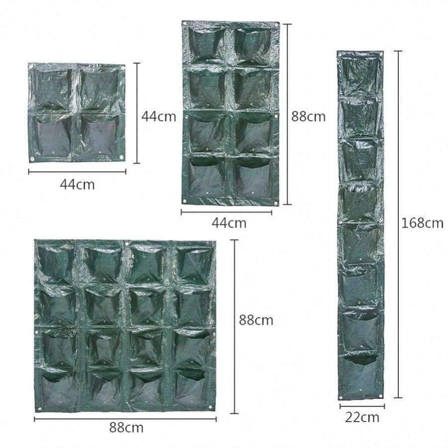 4 Arten von wandhängenden Pflanzen Blumen Tasche Pflanzer wiederverwendbare Wachstums Tasche Garten innen außen Wandbegrünungs Werkzeuge Dekoration Supplies