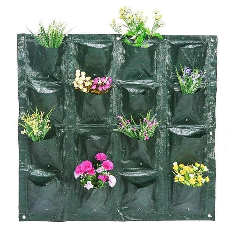 4 Arten von wandhängenden Pflanzen Blumen Tasche Pflanzer wiederverwendbare Wachstums Tasche Garten innen außen Wandbegrünungs Werkzeuge Dekoration Supplies