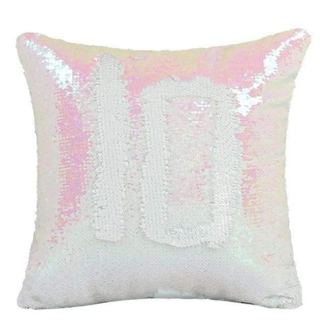 Kissen Meerjungfrau Pailletten Kissenbezug Magischer Farbwechsel Wohnkultur Sofa Kissenbezug 40x40cm
