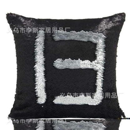 Kissen Meerjungfrau Pailletten Kissenbezug Magischer Farbwechsel Wohnkultur Sofa Kissenbezug 40x40cm