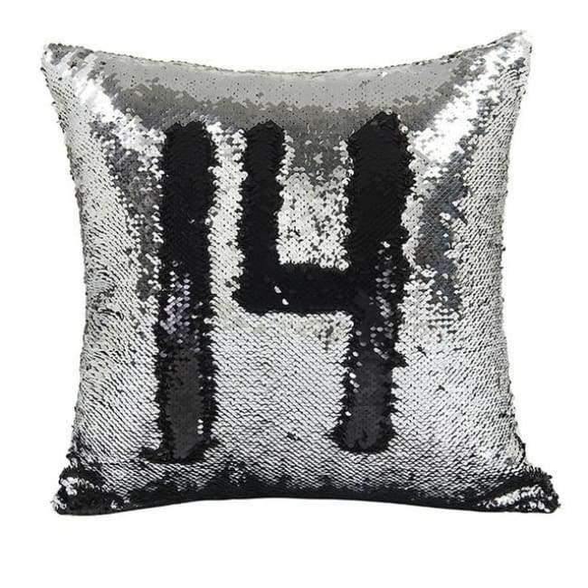 Kissen Meerjungfrau Pailletten Kissenbezug Magischer Farbwechsel Wohnkultur Sofa Kissenbezug 40x40cm