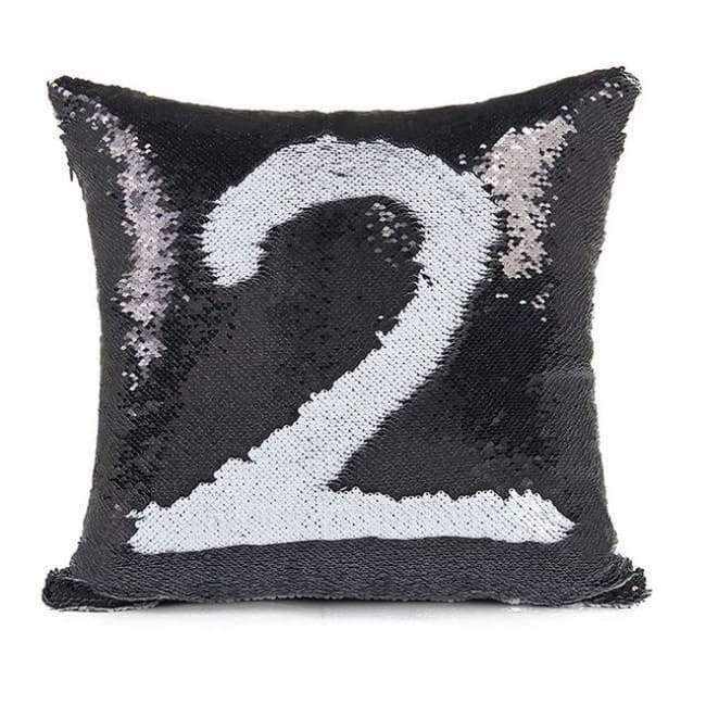 Kissen Meerjungfrau Pailletten Kissenbezug Magischer Farbwechsel Wohnkultur Sofa Kissenbezug 40x40cm