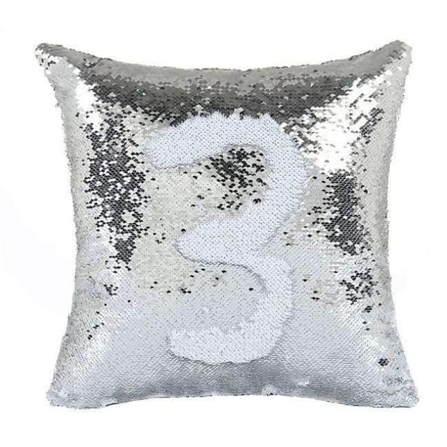 Kissen Meerjungfrau Pailletten Kissenbezug Magischer Farbwechsel Wohnkultur Sofa Kissenbezug 40x40cm