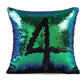 Kissen Meerjungfrau Pailletten Kissenbezug Magischer Farbwechsel Wohnkultur Sofa Kissenbezug 40x40cm