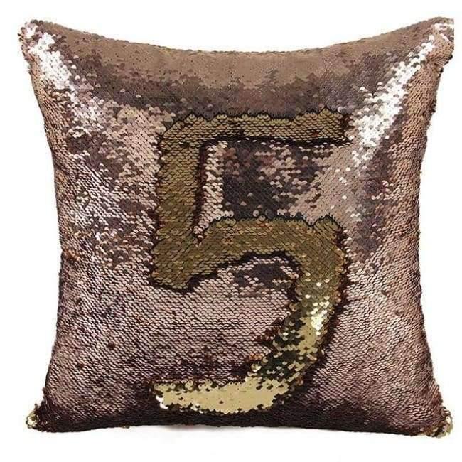 Kissen Meerjungfrau Pailletten Kissenbezug Magischer Farbwechsel Wohnkultur Sofa Kissenbezug 40x40cm