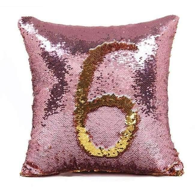 Kissen Meerjungfrau Pailletten Kissenbezug Magischer Farbwechsel Wohnkultur Sofa Kissenbezug 40x40cm