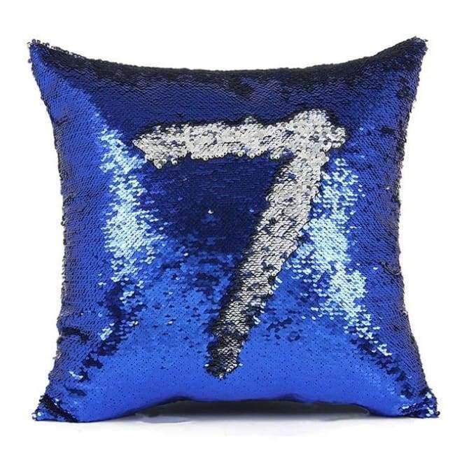 Kissen Meerjungfrau Pailletten Kissenbezug Magischer Farbwechsel Wohnkultur Sofa Kissenbezug 40x40cm