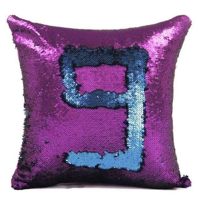Kissen Meerjungfrau Pailletten Kissenbezug Magischer Farbwechsel Wohnkultur Sofa Kissenbezug 40x40cm
