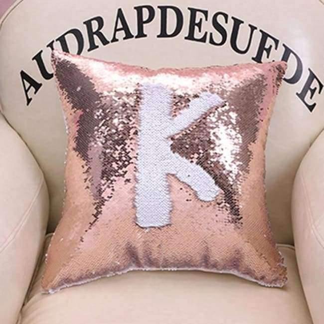 Kissen Meerjungfrau Pailletten Kissenbezug Magischer Farbwechsel Wohnkultur Sofa Kissenbezug 40x40cm
