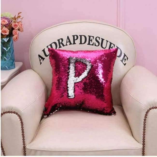 Kissen Meerjungfrau Pailletten Kissenbezug Magischer Farbwechsel Wohnkultur Sofa Kissenbezug 40x40cm
