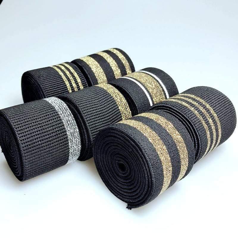 40MM/50MM 1 Meter Hot Stamping Nylon Elastic Bands DIY Webbing Clothing Bags Leggings Sewing Accessories