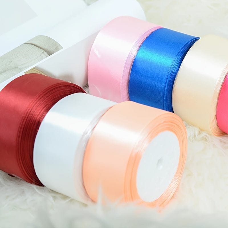 40 mm Seiden Satinband für Basteln Handgemacht DIY Geschenkverpackung Party Hochzeit Dekorative Sträuße Kuchen Dekor Material Auffällig kurz