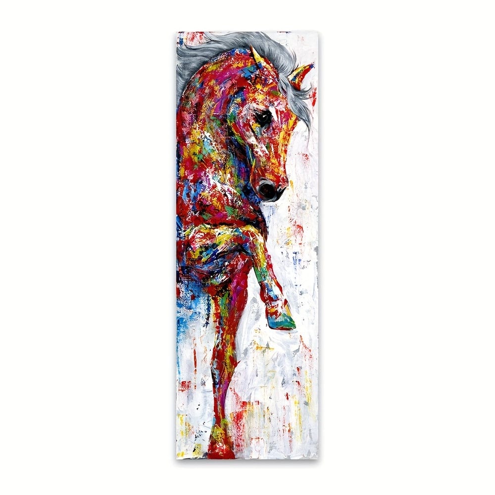 1 Stück, Pferdebilder Wandkunst Leinwand Malerei Poster Drucke Tiermalerei Heimdekoration Ohne Rahmen Heimdekoration