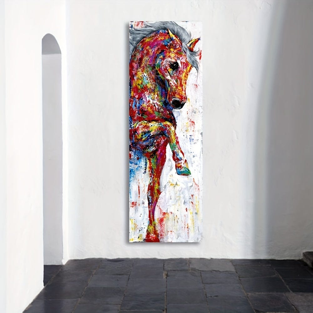 1 Stück, Pferdebilder Wandkunst Leinwand Malerei Poster Drucke Tiermalerei Heimdekoration Ohne Rahmen Heimdekoration