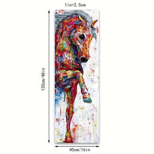 1 Stück, Pferdebilder Wandkunst Leinwand Malerei Poster Drucke Tiermalerei Heimdekoration Ohne Rahmen Heimdekoration