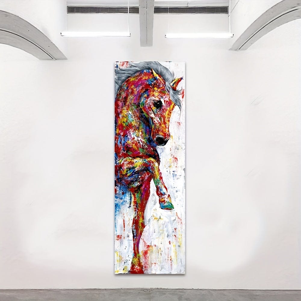 1 Stück, Pferdebilder Wandkunst Leinwand Malerei Poster Drucke Tiermalerei Heimdekoration Ohne Rahmen Heimdekoration