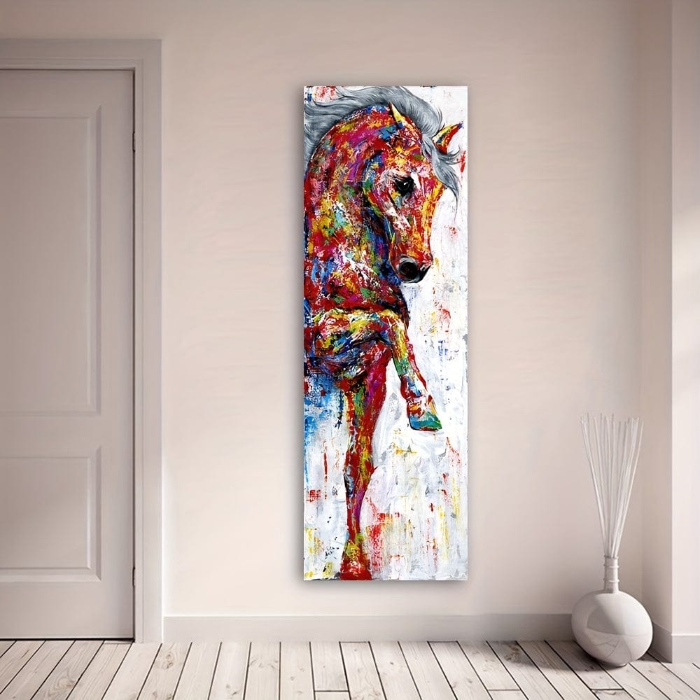 1 Stück, Pferdebilder Wandkunst Leinwand Malerei Poster Drucke Tiermalerei Heimdekoration Ohne Rahmen Heimdekoration