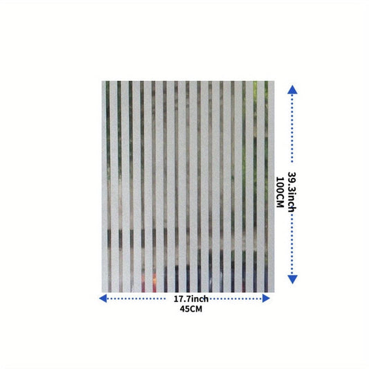 Gestreifte, frosted, elektrostatische Folienfensteraufkleber