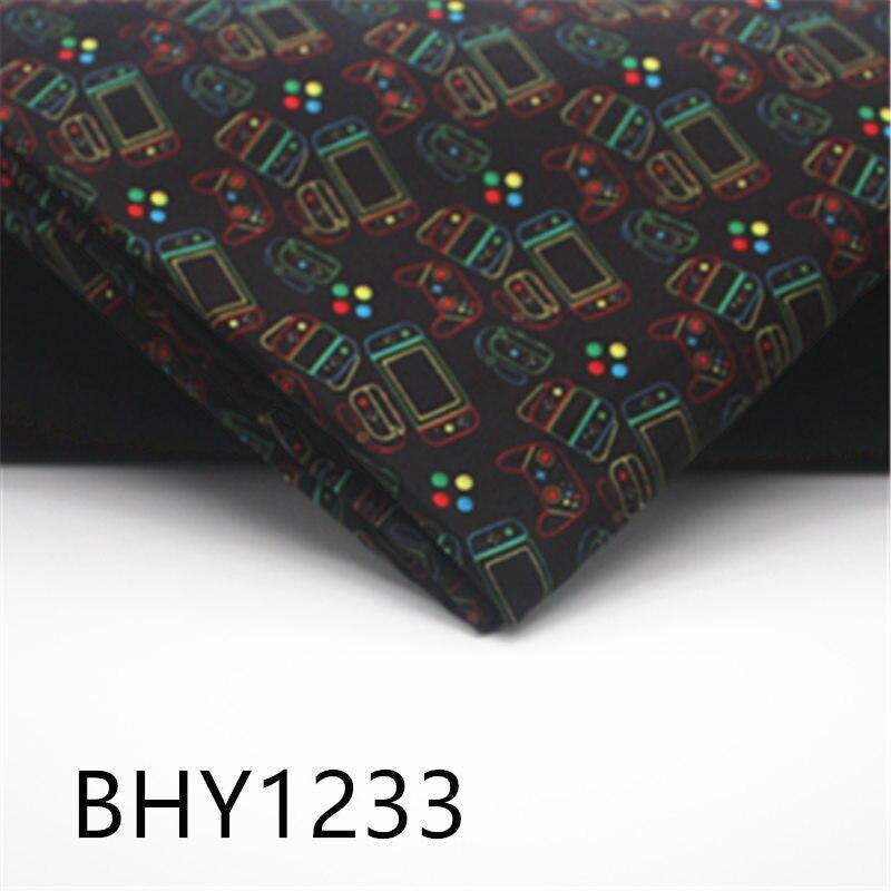 45*140cm Patchwork-Game-Print Polyester Cotton Fabric for Sewing Dresses, Fabric Making, DIY Pillow Covers 1235