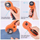45mm rotary cutter with 6 replacement blades premium quilt sewing craft DIY leather tools fabric cutter paper leather cutter