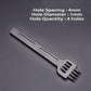 Beef hole punch row claws sewing cutter tool hand sewing hole leathercraft tools spacing cutting 4mm 5mm 6mm 2/4/6 holes
