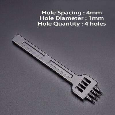Beef hole punch row claws sewing cutter tool hand sewing hole leathercraft tools spacing cutting 4mm 5mm 6mm 2/4/6 holes