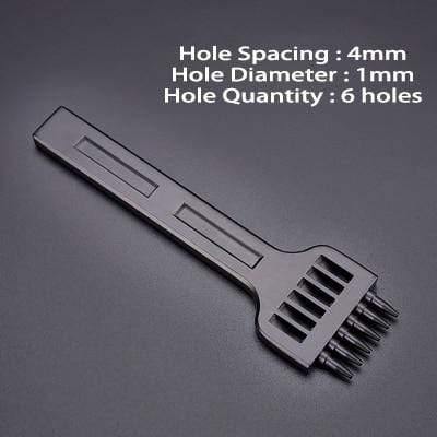 Beef hole punch row claws sewing cutter tool hand sewing hole leathercraft tools spacing cutting 4mm 5mm 6mm 2/4/6 holes