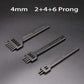 Beef hole punch row claws sewing cutter tool hand sewing hole leathercraft tools spacing cutting 4mm 5mm 6mm 2/4/6 holes