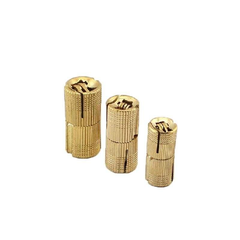 4PCS 8mm-16mm Kupferfass Schrauben Zylindrische Verdeckte Unsichtbare Messing Türschaniere Für Möbelbeschläge