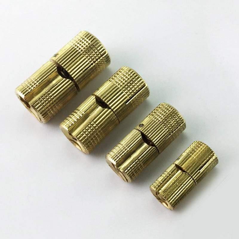 4PCS 8mm-16mm Kupferfass Schrauben Zylindrische Verdeckte Unsichtbare Messing Türschaniere Für Möbelbeschläge