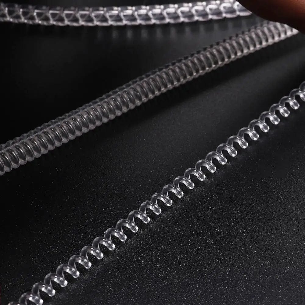 4Stk/Packung Transparente Spiralfeder-Ringwerkzeuge Federcoiling-Ring Größenanpasser Schutzverstärker Reduzierer Resize-Werkzeug für Schmuck