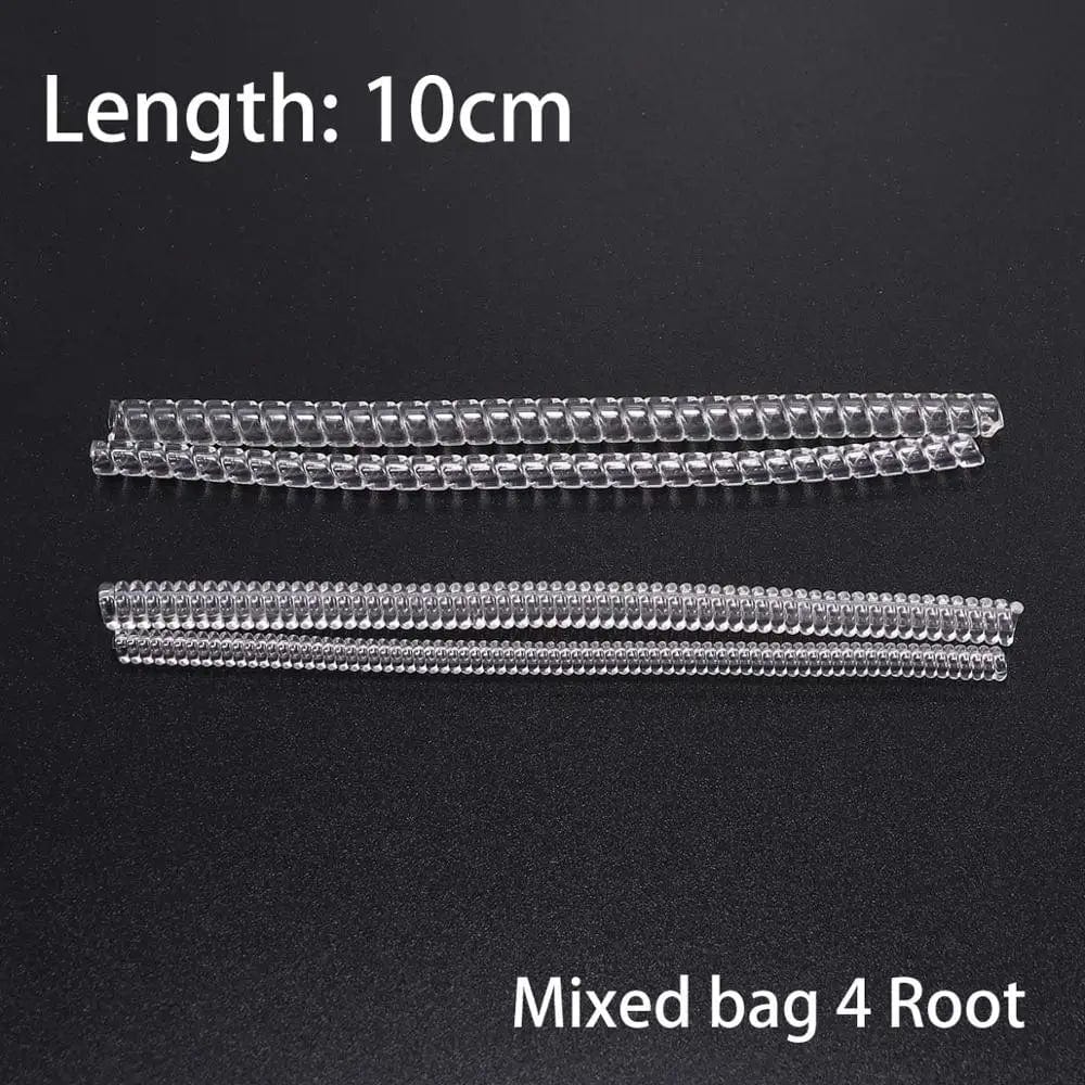 4Stk/Packung Transparente Spiralfeder-Ringwerkzeuge Federcoiling-Ring Größenanpasser Schutzverstärker Reduzierer Resize-Werkzeug für Schmuck