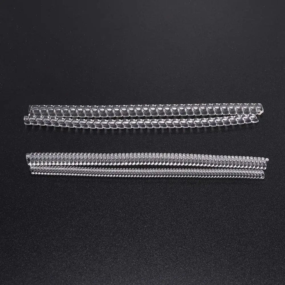 4Stk/Packung Transparente Spiralfeder-Ringwerkzeuge Federcoiling-Ring Größenanpasser Schutzverstärker Reduzierer Resize-Werkzeug für Schmuck