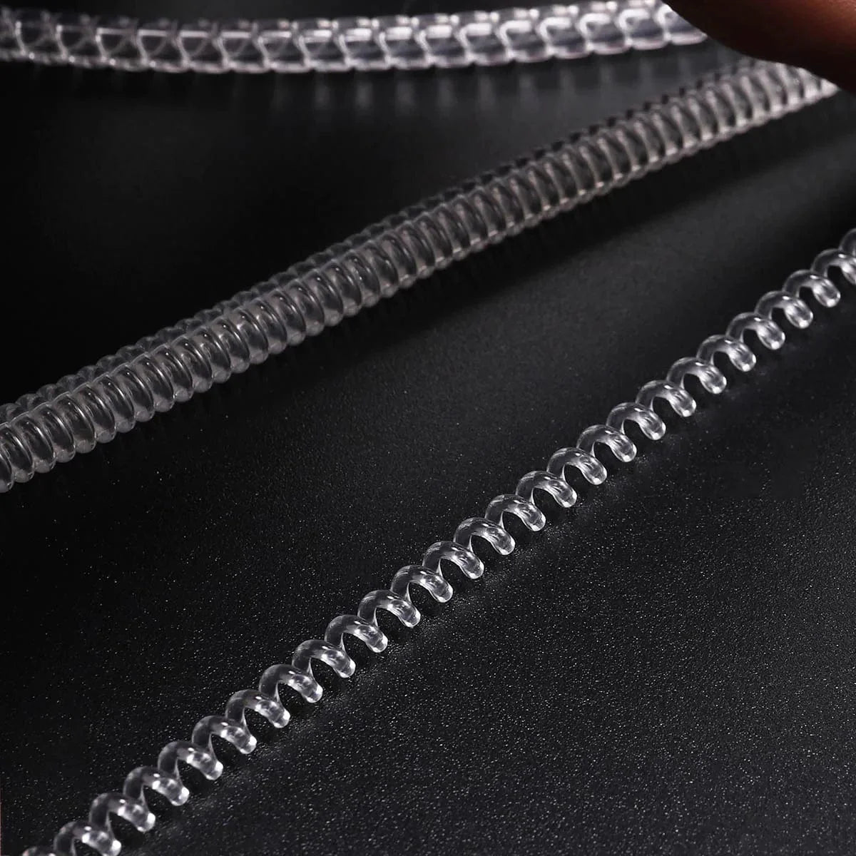 4Stk/Packung Transparente Spiralfeder-Ringwerkzeuge Federcoiling-Ring Größenanpasser Schutzverstärker Reduzierer Resize-Werkzeug für Schmuck