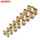 4PCS NAIERDI Kupfer Messing Möbelbeschläge 8-18mm Zylindrische Verborgene Schrankverdeckte Unsichtbare Türkastenbeschläge Für Hardware
