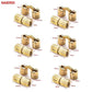 4PCS NAIERDI Kupfer Messing Möbel Scharniere 8-18mm Zylindrische Verborgene Schrank Unsichtbare Tür Kasten Scharniere Für Hardware